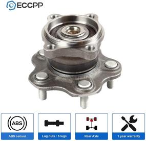 img 3 attached to 🔧 ECCPP 512292 x2 New Rear Wheel Bearing Hub Assembly for Nissan Altima, Maxima, Quest 02-09 4-Wheel ABS Models - Left/Right 5 Lugs Wheel Hub Kit
