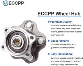img 2 attached to 🔧 ECCPP 512292 x2 New Rear Wheel Bearing Hub Assembly for Nissan Altima, Maxima, Quest 02-09 4-Wheel ABS Models - Left/Right 5 Lugs Wheel Hub Kit