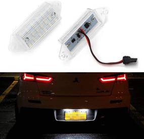 img 4 attached to 🚗 Enhance Your Mitsubishi Lancer & Evolution X with iJDMTOY OEM-Fit Full LED License Plate Light Kit!