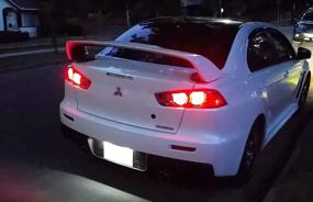 img 1 attached to 🚗 Enhance Your Mitsubishi Lancer & Evolution X with iJDMTOY OEM-Fit Full LED License Plate Light Kit!