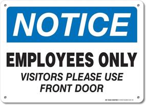 img 1 attached to 🚧 Highly Reliable & Durable Weatherproof Employees Only Sign