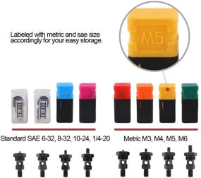 img 2 attached to 🔧 Hilitchi 8” Hand Rivet Nut Kit: Efficient Riveting with 8 Mandrels (M3-M6, 1/4-20, 10-24, 8-32, 6-32) – Metric & SAE Nose Pieces Included