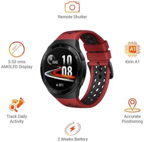 img 3 attached to HUAWEI Watch GT 2e Bluetooth SmartWatch, Sport GPS with 14-Day Battery Life, Fitness Tracker with Heart Rate and Blood Oxygen Monitoring, Waterproof for Android and iOS, 46mm Lava Red
