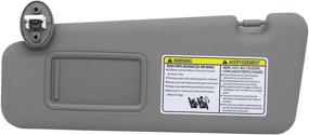 img 4 attached to 🌞 Ezzy Auto Gray Left Driver Side Sun Visor for Highlander 2008-2013 (74320-48500-B0): Enhance Sun Protection & Interior Aesthetics