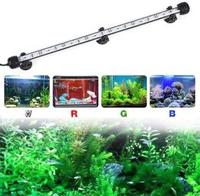 img 3 attached to 🐠 Vibrant RGB Color Changing LED Aquarium Light Strip - Waterproof, Remote Control, Submersible Fish Tank Light with Adjustable Brightness
