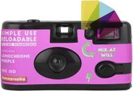 📷 lomography simple use reloadable film camera with lomochrome purple film logo