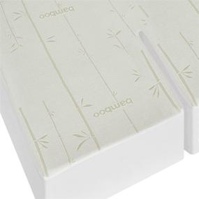 img 3 attached to 🛏️ Royal Bedding Premium Hypoallergenic Bamboo Mattress Protector: Waterproof, Soft, Breathable, Pillow Top. Elasticized Fitted Style. Top Split King Size.