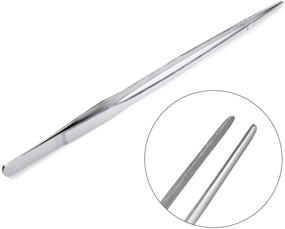 img 2 attached to 🐠 Daimay Stainless Steel Aquarium Feeding Tweezers | Long 10.6" Straight & Curved Aqua Scape Tweezer for Fish Tanks & Aquatic Plants