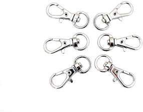img 2 attached to 🔗 Metal Small Swivel Clasps: Pack of 50 Lobster Claw Clasp Jewelry Findings