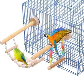 img 4 attached to SAWMONG Playground Birdcage Playstand Cockatiel