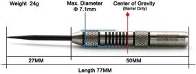 img 3 attached to 🎯 CUESOUL Tungsten Steel Tip Darts - Accurate Barrels in 18, 19, 21, and 24 Grams