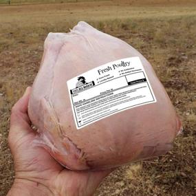 img 2 attached to 🐔 Poultry Shrink Bags: 50Pcs Clear Heat Shrink Bags for Chickens, Rabbits - BPA Free, Freezer Safe with Zip Ties, Labels & Silicone Straw