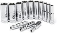 🔧 gearwrench deep metric socket set - 13 piece 1/4" drive 6 pt. (80304): review & buying guide logo