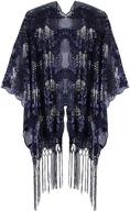 👗 vijiv women's vintage 1920s shawl wrap with sequin fringe bolero - ideal for gatsby proms, formal events logo