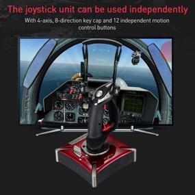 img 1 attached to 🕹️ PXN 2119II Flight Simulator Joystick - USB PC Flight Stick Controller with Vibration - Game Controller for Windows XP/VISTA/7/8/10 (NOT Mac Compatible)