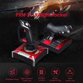 img 3 attached to 🕹️ PXN 2119II Flight Simulator Joystick - USB PC Flight Stick Controller with Vibration - Game Controller for Windows XP/VISTA/7/8/10 (NOT Mac Compatible)