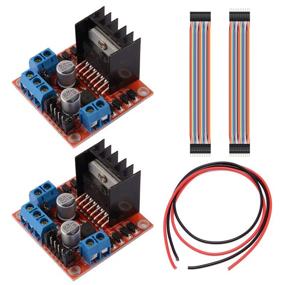 img 4 attached to 🤖 DAOKI Dual H-Bridge Robot Motor Drive Controller Board for Arduino Smart Car - Stepper Motor Control Module with Dupont Cable