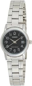 img 4 attached to Casio LTP V002D 1B Womens Standard Stainless