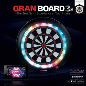 img 1 attached to 🎯 Gran Board 3s White Edition: Advanced LED Bluetooth Dartboard for Ultimate Gaming Experience