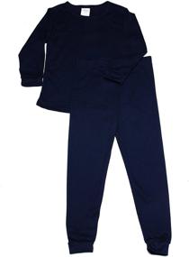 img 2 attached to 🔵 Navy Boys' Thermal Long Underwear: Perfect for Boys' Clothing & Underwear