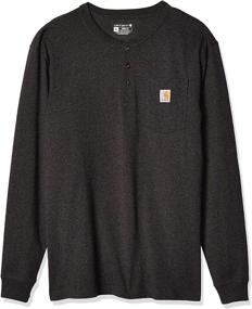 img 4 attached to Carhartt Workwear Regular Heather Men's Clothing in Shirts - 2XL Size