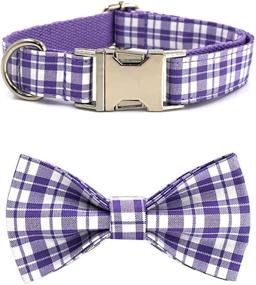 img 4 attached to Chmehd Bowtie Collar Adjustable Collars