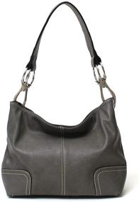 img 3 attached to Janin Handbag Bucket Shoulder Hardware Women's Handbags & Wallets in Hobo Bags