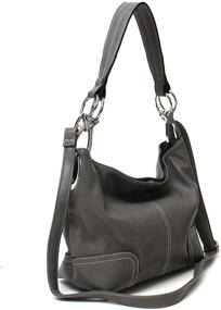 img 4 attached to Janin Handbag Bucket Shoulder Hardware Women's Handbags & Wallets in Hobo Bags