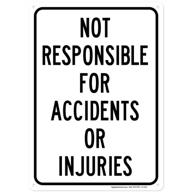 🛑 accident injury liability disclaimer sign logo