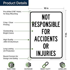 img 2 attached to 🛑 Accident Injury Liability Disclaimer Sign