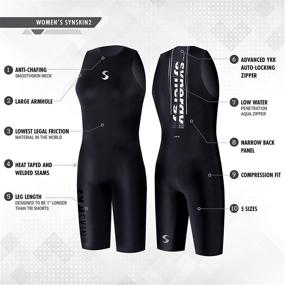 img 2 attached to 🏊 Synergy Triathlon Swimskin - Women's SynSkin Skinsuit Ironman USAT & FINA Approved: Boost Your Performance in Style