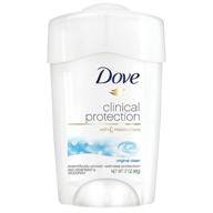 🚿 dove clinical protection original clean antiperspirant deodorant for women - 1.7 oz, advanced sweat and odor protection with 1/4 moisturizers logo