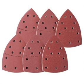 img 4 attached to 60-Pack Sanding Sheets, Hook and Loop Mouse Sander Pads Assorted Grits (40/60/80/120/180/240), Compatible with Multi-Sanders - All Grit Grades, Coarse to Fine