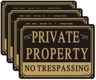 property trespassing reflective resistant waterproof occupational health & safety products for safety signs & signals logo