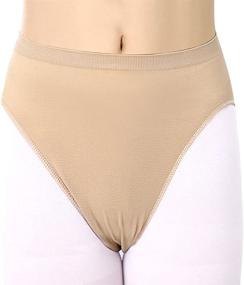 img 1 attached to 🩳 Cotton Ballet Dance Briefs Shorts: Comfortable High-Cut Underwear for Women and Girls by KUKOME