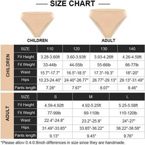 img 3 attached to 🩳 Cotton Ballet Dance Briefs Shorts: Comfortable High-Cut Underwear for Women and Girls by KUKOME