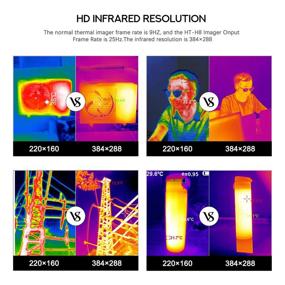 img 3 attached to 📷 Hti-Xintai 384 X 288 High Resolution Thermal Camera Imager with 3.5” TFT Display Screen, WiFi Capabilities, 8GB Digital Storage, Adjustable Focus Thermal Camera with 25HZ