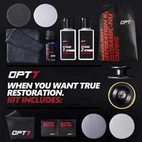 img 2 attached to Revive Headlights with OPT7 Headlight Restoration Kit and 🔦 Ceramic Nu Coating for Professional Detailing - Lens Polisher Drill Set