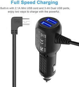 img 2 attached to 🚗 APPHOME Car Charger for Garmin Nuvi: 6.6ft Mini USB Charing Cord, 12V/36V Vehicle Power Adapter, Compatible with Nuvi 2539LMT, 2597LMT & Dashcam