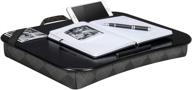 👨 стильный серый лэпгеар дизайнерский лэп-столик в клетку - подходит для ноутбуков до 17,3" - стиль #45538 логотип