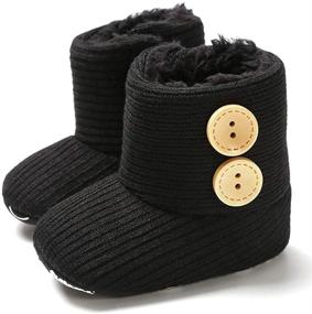 img 1 attached to 👶 Timatego Infant Baby Snow Boots: Comfy Non-Slip Soft Sole Shoes for Warm Winter Walks (3-18 Months)