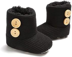 img 2 attached to 👶 Timatego Infant Baby Snow Boots: Comfy Non-Slip Soft Sole Shoes for Warm Winter Walks (3-18 Months)