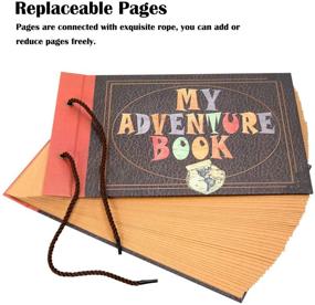 img 3 attached to 📚 INNOCHEER Large Adventure Book with Embossed Cover - 12.3 x 8.3 Inch, 80 Pages Scrapbook Album - Ideal Gifts for Thanksgiving Day, Christmas, Anniversary, Family Memory