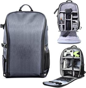 img 4 attached to PONYRC DJI FPV Combo Drone Storage Backpack with Multi-functional Carrying Case Bag - Compatible with DJI Air 2S, Mavic Mini 2, Mavic 2 Pro, Cameras, SLRs, Laptops, and More