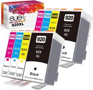 💦 ejet compatible ink cartridge replacement for hp 920xl: high-quality ink for officejet printers (8-pack) logo