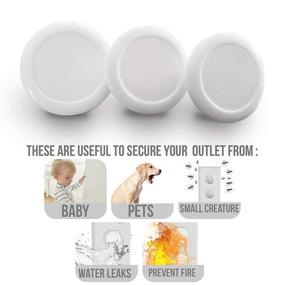 img 1 attached to 🔌 Childproof Socket Safety: Tiny Patrol Outlet Covers - 24 Count