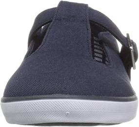 img 3 attached to Girls' Navy Flat Sneakers - Children's Place Girls' Shoes for Flats