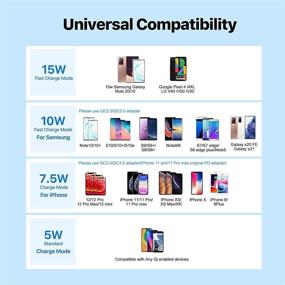 img 2 attached to High-Speed Wireless Charger Stand for iPhone 13/12/SE 2020/11 Pro/XS/XR/X/8 Plus & Samsung Galaxy S21 S20 S10 S9 S8 Edge Note 20Ultra/10/9/8 - Qi Phone Charger