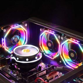 img 3 attached to 🌬️ CONISY 120mm RGB LED PC Case Fan: Ultra-Quiet Cooling for Desktop Computers