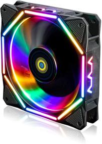 img 4 attached to 🌬️ CONISY 120mm RGB LED PC Case Fan: Ultra-Quiet Cooling for Desktop Computers